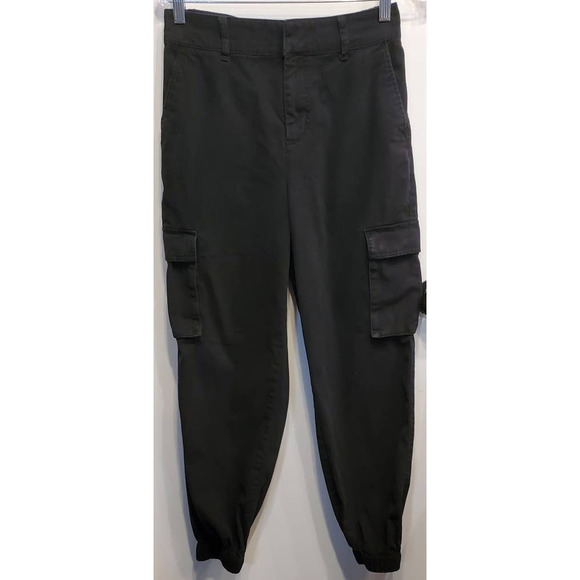 Forever 21 Black Cargo Style Jogger Pants Size Medium - Picture 1 of 5